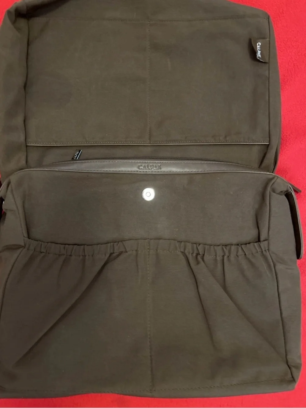 Calpak Haven Laptop Tote Brown w/Removable Strap In EUC